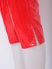 Hohe Taille Spaltbein Glänzende PU-Leder Capri-Hose Skinny Wet-Look Leggings für Damen Rave Club Y2K Outfit