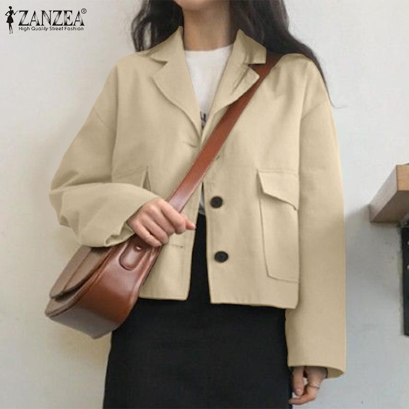 

Женский костюм, воротник, карман, пуговица, прямая короткая однотонная куртка с длинным рукавом