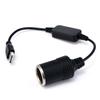 1Pc 5V 2A To 12V 8W USB Car Cigarette Lighter Socket Adapter Male To Female Power Converter for Charging