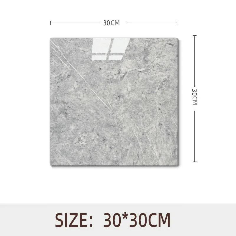 10pcs Waterproof Imitation Marble Wood Tile Floor Stickers 30*30cm Bathroom Home Decoration DIY Self-adhesive Wall Stickers