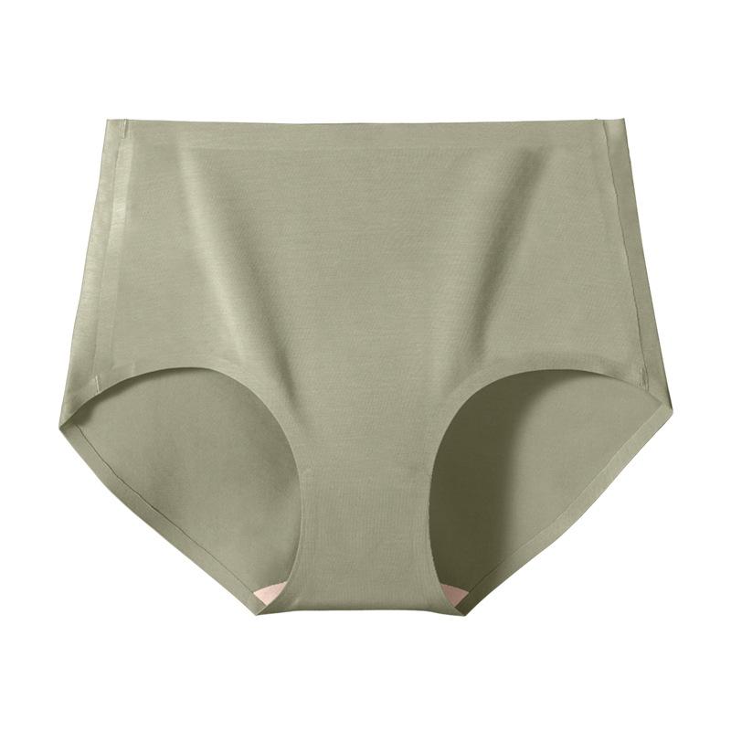 Jednodílné spodní prádlo s vysokým pasem bez stop, antibakteriální a prodyšné spodní prádlo Dámské módní kalhotky