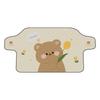 Blue Rain Cartoon Car Snow Shield: Frost & Anti-snow Windshield Protector with Tulip & Little Rabbit Design