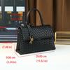 Niche Design Hand-Woven Women'S Bags, Simple Atmosphere, Commuting Briefcase, Casual Versatile Handbag, Small Square Bag