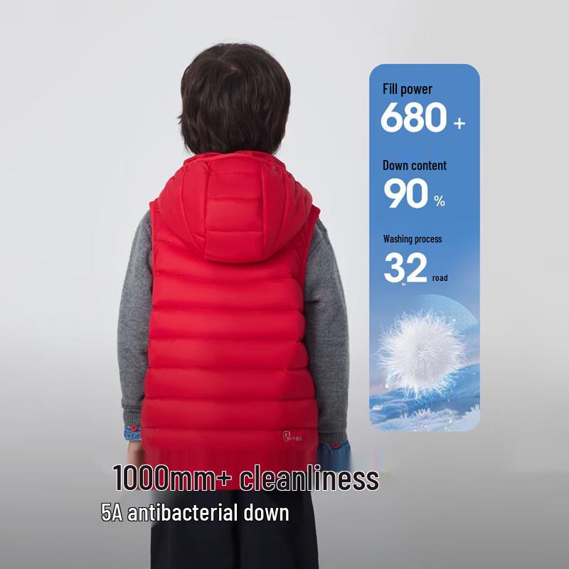 BOSIDENG Kids' Hooded Down Vest