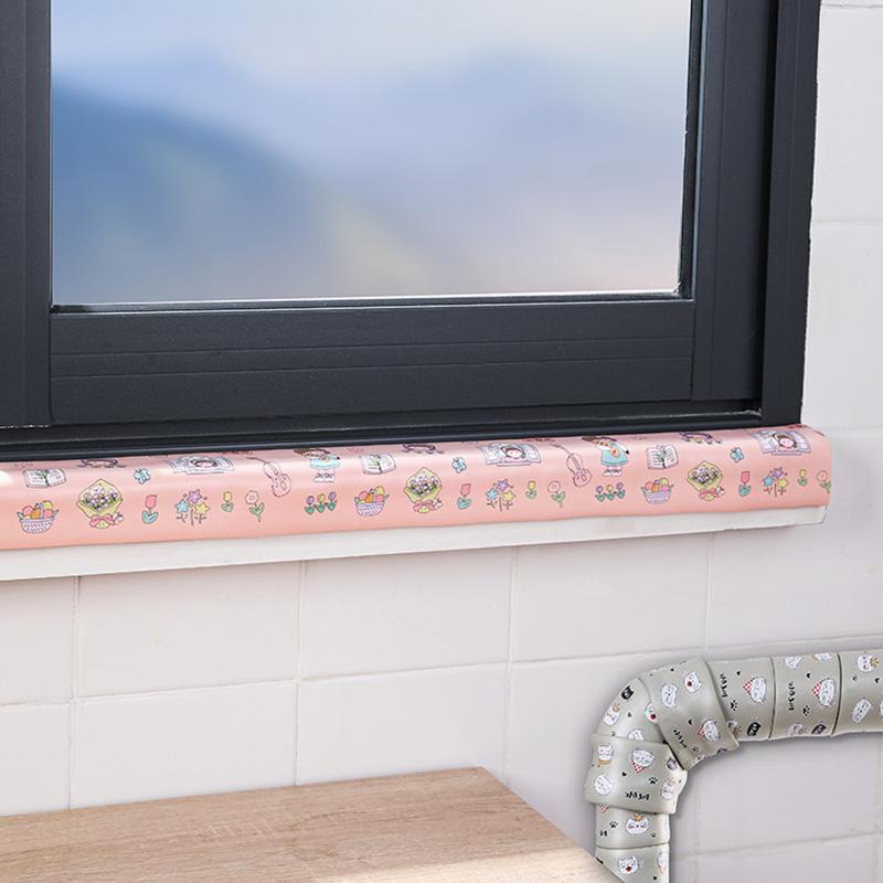 2m Foam Outdoor Water Pipe Anti-freezing Strip Winter Anti-collision Strip Home Decoration Sponge Strip Self-adhesive