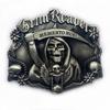 Men's Trendy Red Retro Skull Punk Belt Buckle