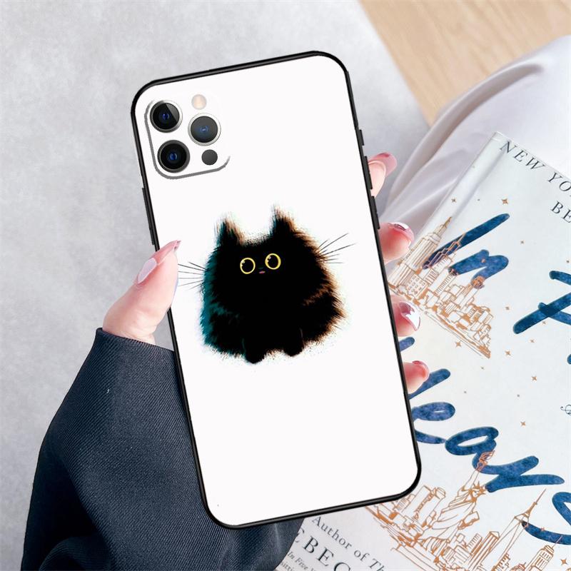 Kitted Cats Cute Phone Case For iPhone 14 15 16 Pro Max 12 13 Mini 11 Pro Max XR 15 16 Plus 16e Cover Coque