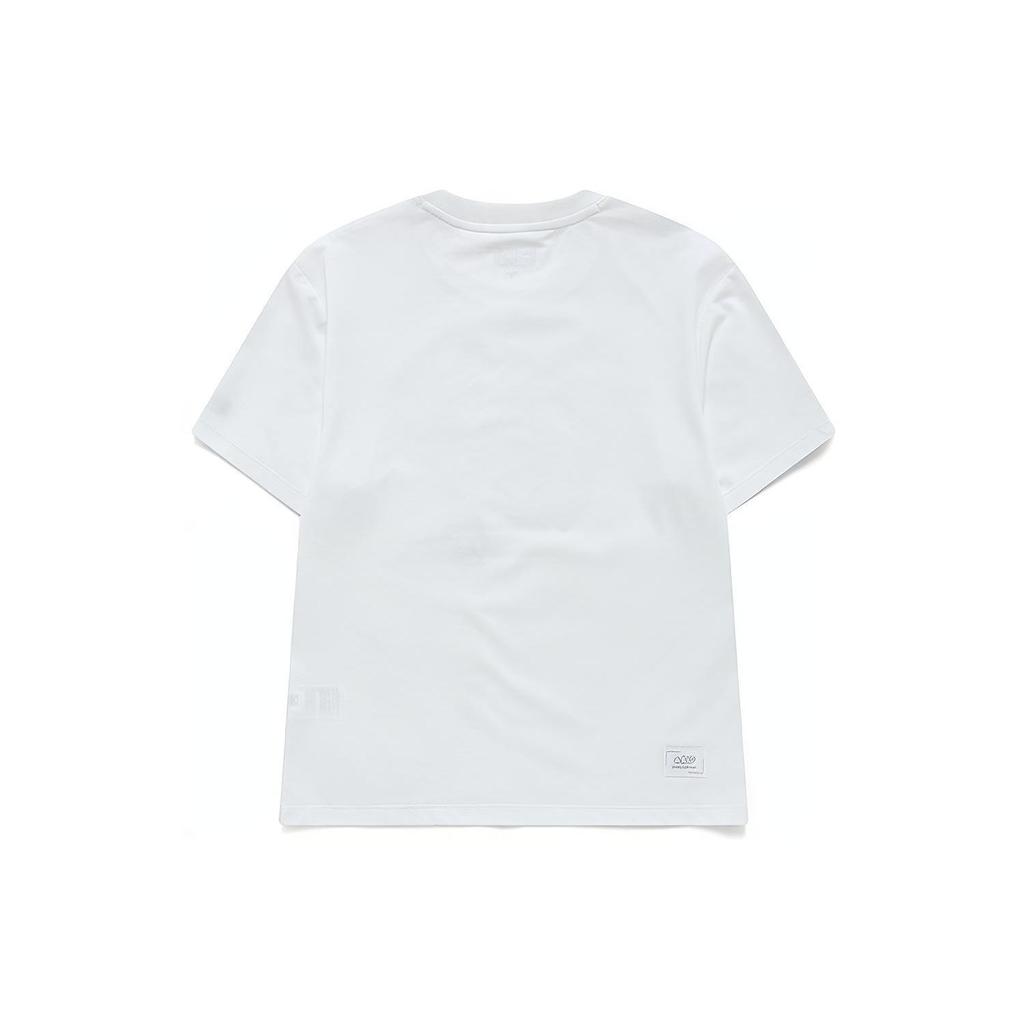Fila Breathable Knit Short Sleeve T-Shirt Women Tops White F11W218104FWT