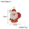 CARLIDANA Unique Diy Jewelry Charms Accessories Tree Santa Claus Enamel Christmas Charms for Bracelet Necklaces Waterproof