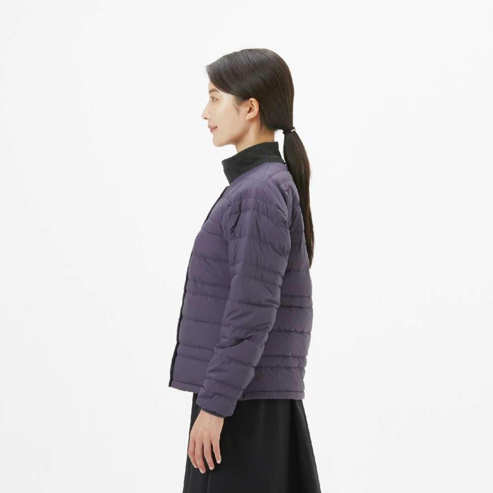 Mizuno Compact Breath Thermo Down Winter Midnight Plum Women's Jacket, Heat-Generating Material, Wear,