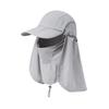 UV Protection UV Pollen with Detachable Neck Guard and Face Ideal for and Sun Protection Numbered Light [Palumbine] Men's 360-Degree Cap, 3-Way