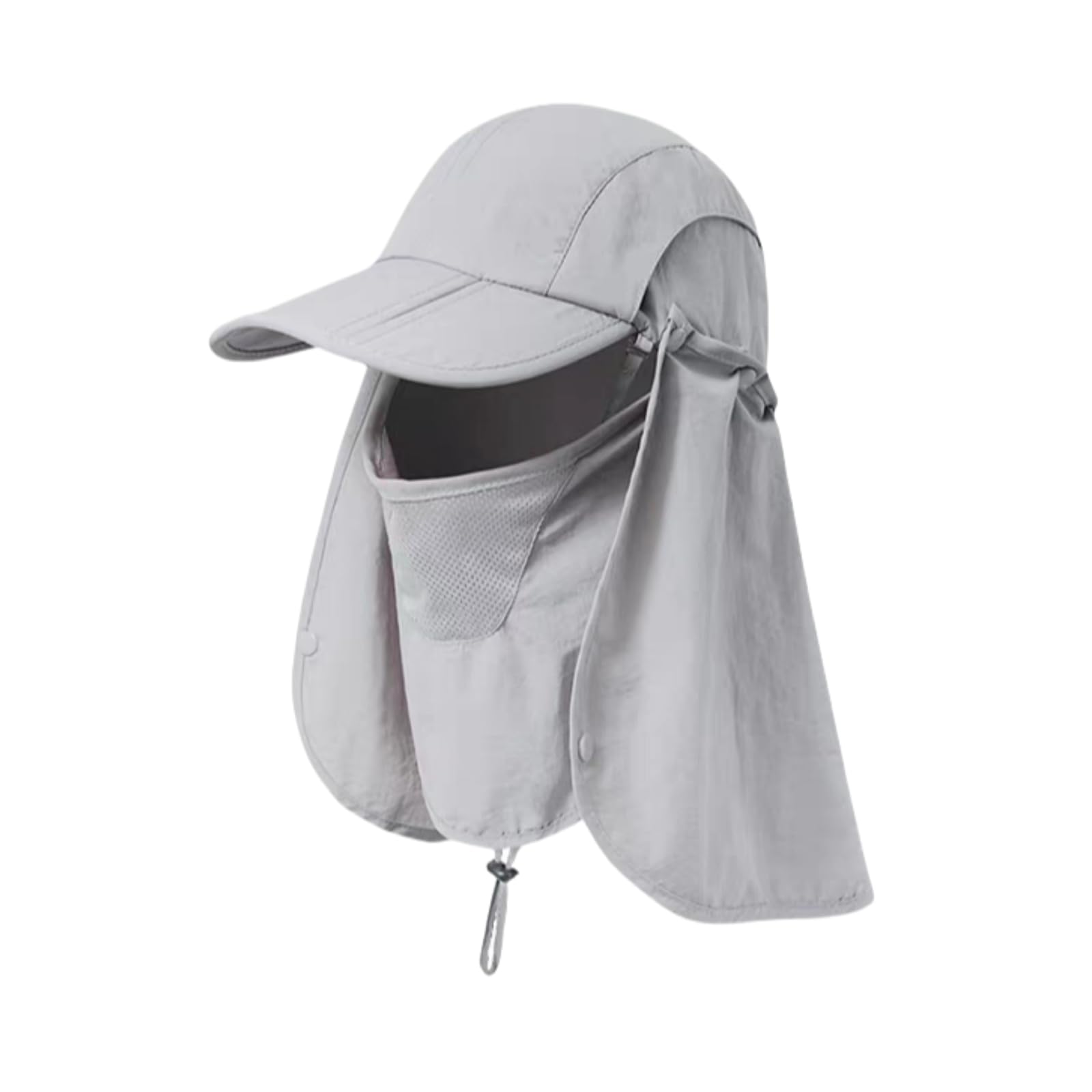 

UV Protection UV Pollen with Detachable Neck Guard and Face Ideal for and Sun Protection Numbered Light [Palumbine] Men s 360-Degree Cap, 3-Way