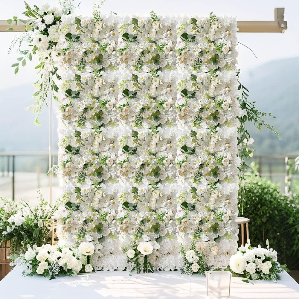 Background Wall Artificial Rose Flower Wall Multicolor Hydrangea Flower Panel Gift
