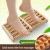 Wooden Five-Row Acupoint Foot Massager Roller