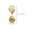 Hourglass with Glitter Sparkling Decorative Elegant Tabletop Embellishment for Home