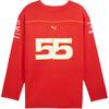 Puma Scuderia Ferrari Team Hockey Jersey Breathable Comfortable Long Sleeve T-Shirt Men Tops Scarlet 763607-02