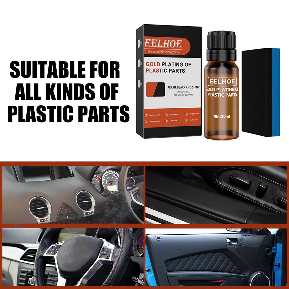 10ml/20ml/30ml Car Dashboard Refurbishment Agent with Sponge Coating Paste Maintenance Cleaner Coating Cleaning Tool