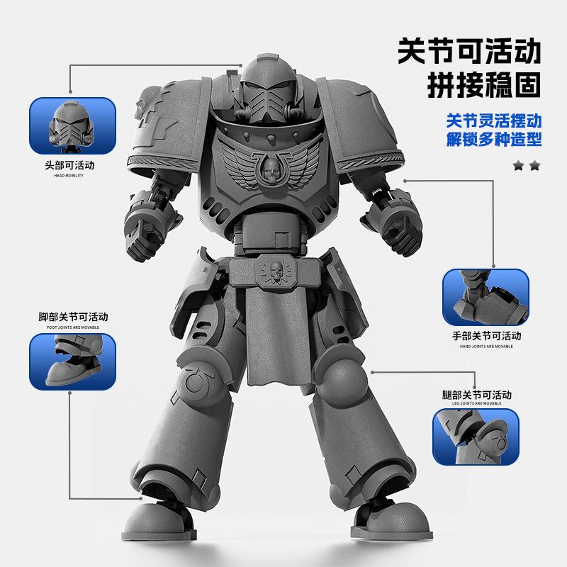 3D Printed Movable Dummy Toys Multi-Joint Action Figures Moving Doll Shapeshift Warrior With Weapons Kids Diy Models To Assemble