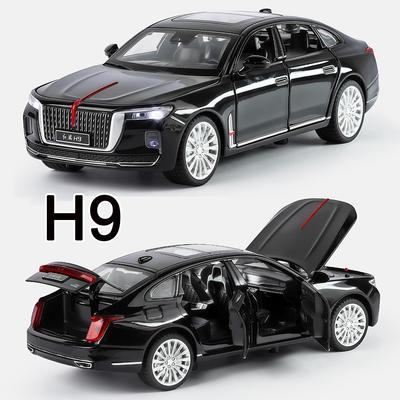 1:32 HONGQI H9 Leading Ideal L9 Modèles de Voitures Jouets Alliage Lumière Son Véhicules Miniatures 6 Portes Ouvertes Voiture Garçons Jouets Éducatifs