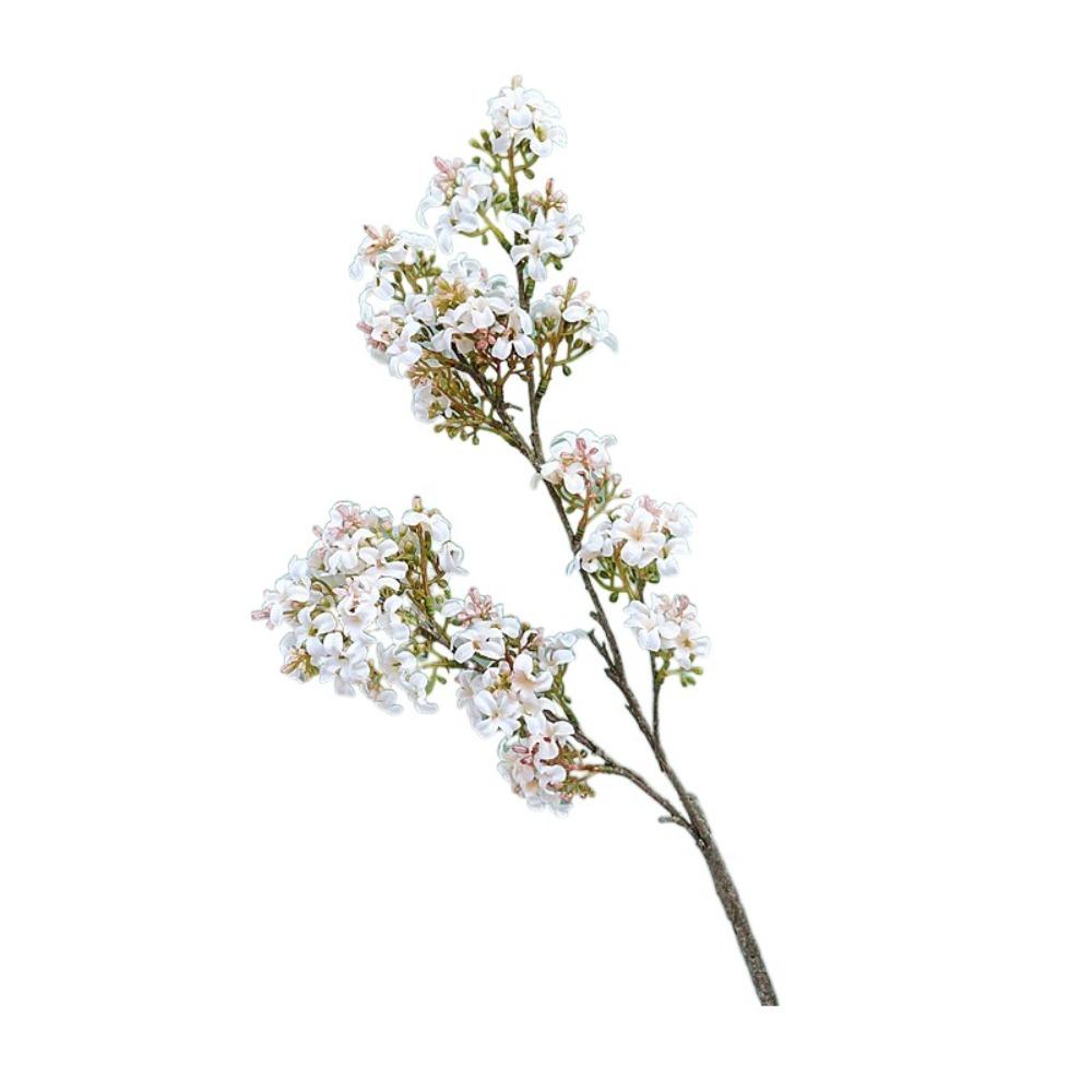

Retro Artificial Thyme Flower Plastic Fake Flower Thyme Flower Branch Holiday Party Wedding белый
