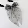 Halloween Mesh Bow Hair Clips Spring Clip Pumpkin Party Accessories 10 Designs