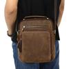 Men's Genuine Leather Single-shoulder Bag, Cowhide Men's Bag, Large-capacity Retro Crossbody Bag