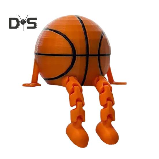 Tennis Model Ornament Golf Basketball Soccer Baseball Ball Figure Articulated Legs Display Model Office Desk Accessory