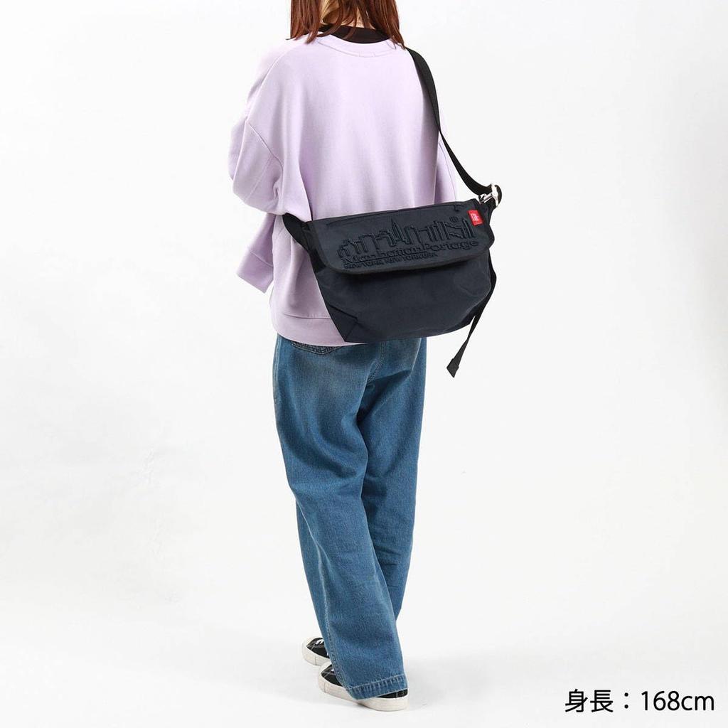 Messenger Bag Official MP Embroidery Vintage Messenger Bag Black [Manhattan Portage]