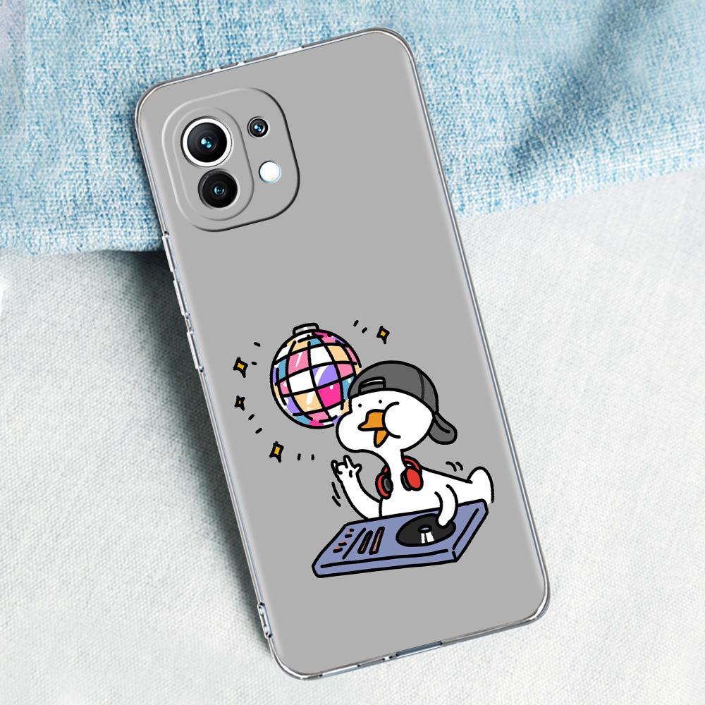 Case For Xiaomi Mi 15 14 13 12 11 Lite 15T 13T 12T Pro Poco X7 X6 X5 Pro 5G X3 NFC F7 F6 F5 Cover Funny Cute Duck Fashion Couple