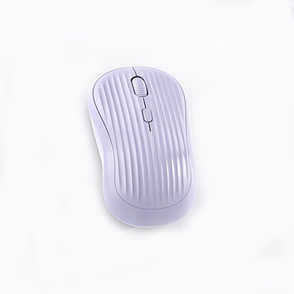

Wireless Mouse with Bluetooth Dual DPI Ergonomic Portable for and Compatible with and Android & 2.4GHz Connection, Compact, Quiet, Type-C фіолетовий