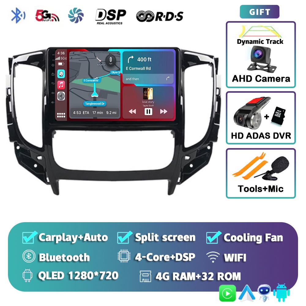 Android 14 Carplay Car Radio For Mitsubishi Pajero Sport 3 L200 5 Triton 3 2015 2016 2017 2018 2019 Multimedia Video Player GPS