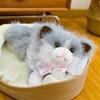 Tie Bow Ragdoll Cat Adorable Stuffed Animal Toy Pillow For Children Decor Room