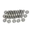 M8*40 Exhaust Manifold Stud For Honda Civic Acura Integra V3 B D Series Stainless Steel Stud Serrated Bolts Nut Screw