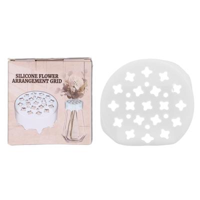 Silicone Flower Arrangement Grid Semi Transparent Flower Holder Arranger Spiral Ikebana Stem Holder