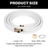Flexible Small Split Brass Lines Enhances Three Insulation With Mounting Strips  Refrigerants Line Set for Split System