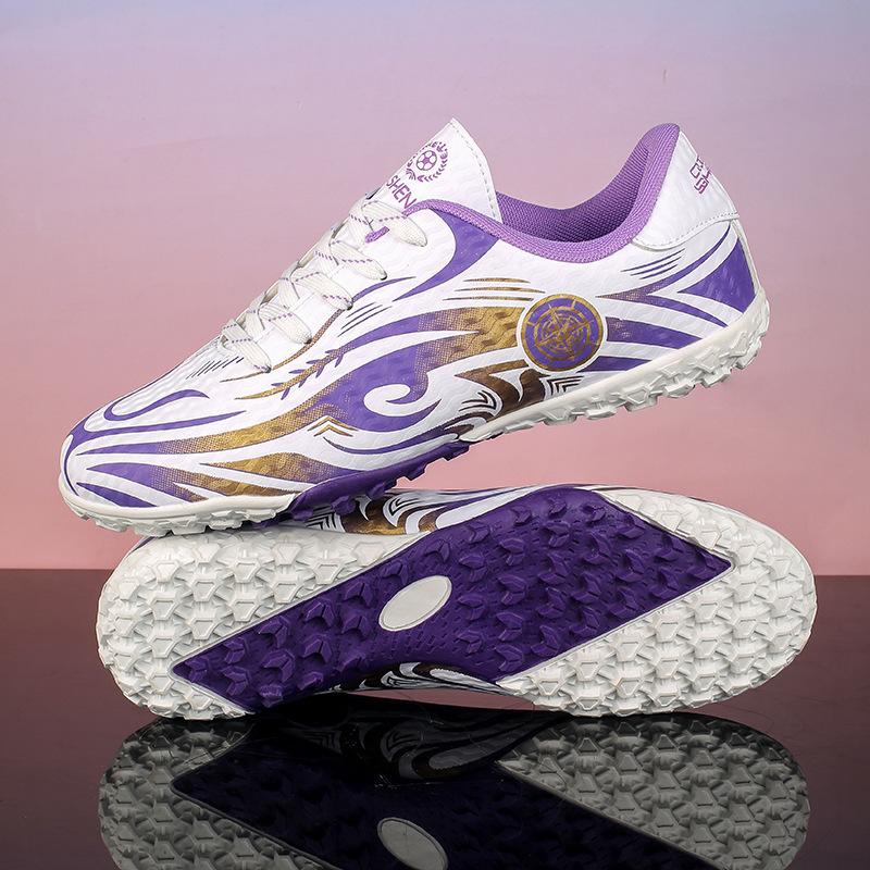 Massk Children's Football Shoes Boys Elementary School Students 8 Years Old Boys Velcro Special Training Broken Nail Shoes