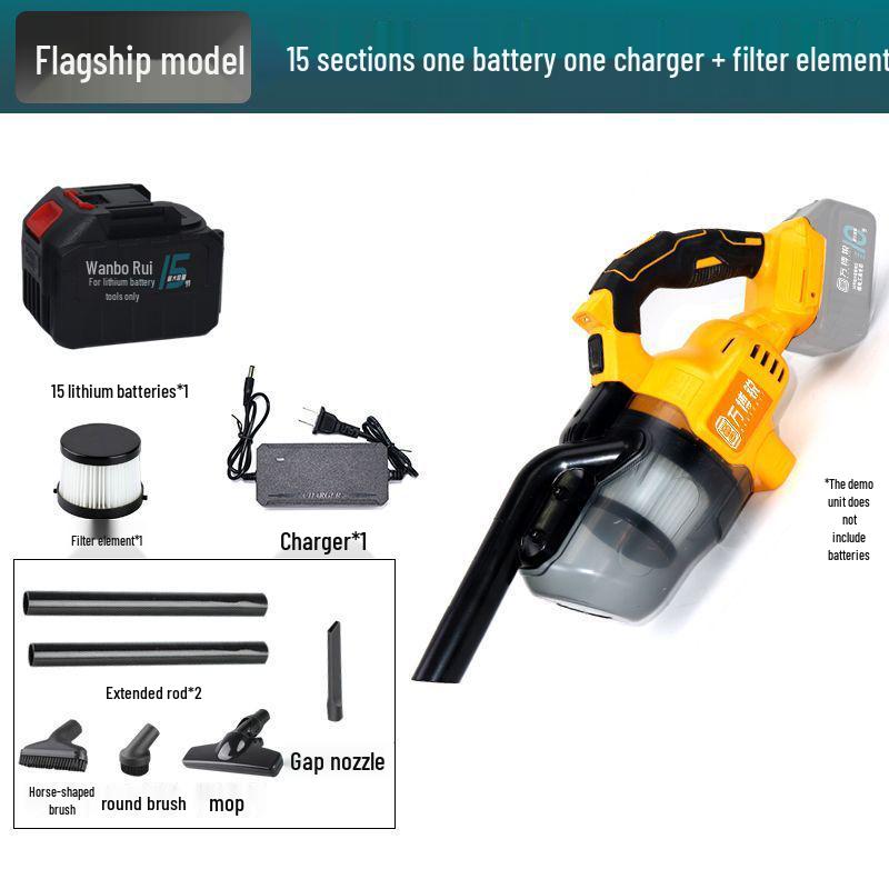 High-Power Wireless Auto & Home Vacuum Cleaner - Strong, Automatic Dust Collector