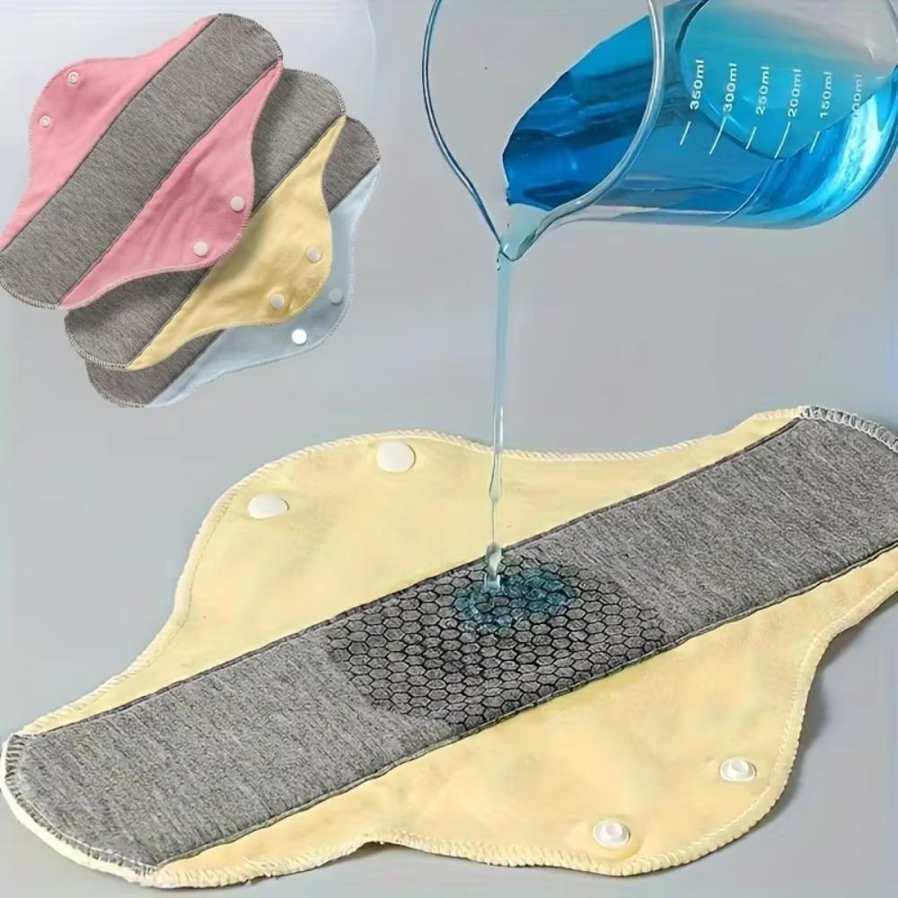 Reusable Menstrual Cloth Sanitary Cotton Panty Liners Durable Monthly Absorbent Menstrual