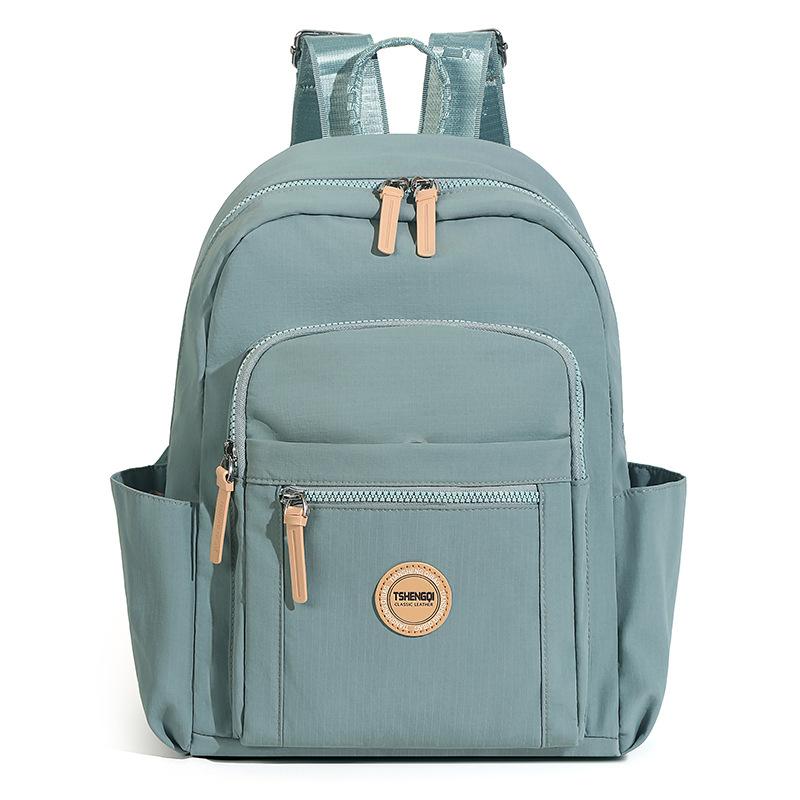 Minimalist Nylon Backpack for Women Large Capacity School Bag Casual Travel Daypack Purse