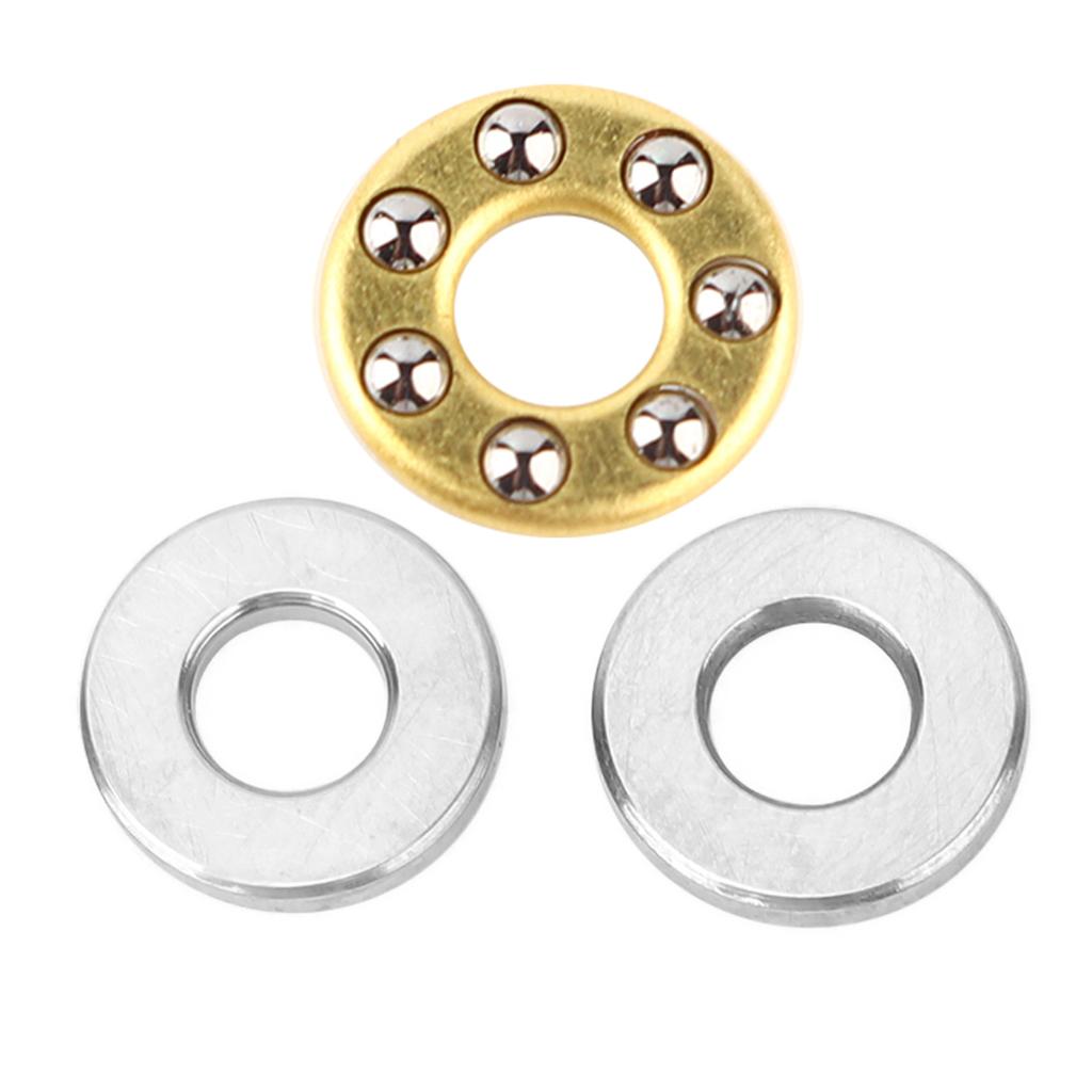 10pcs Thrust   Bearing Miniature High   Flat Steel Bearings Set (F2.5-6M 2.5x6x3mm)