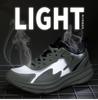 Large size men's shoes 2025 running shoes outdoor casual lightweight sports shoes men's breathable fitness travel white shoes