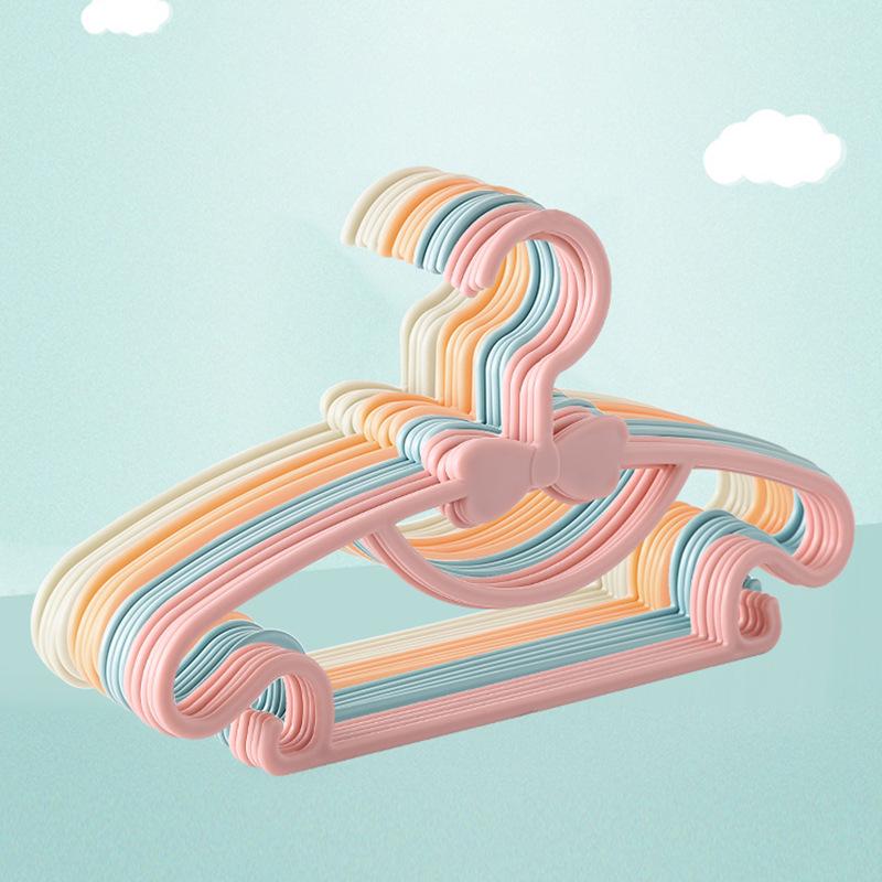 Multi-functional Kids' Plastic Hanger: No-Trace Clothes Drying Rack for Baby and Pants