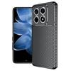 For Xiaomi 14T Pro Case Carbon Fiber Texture TPU Phone Cover Heat Dissipation