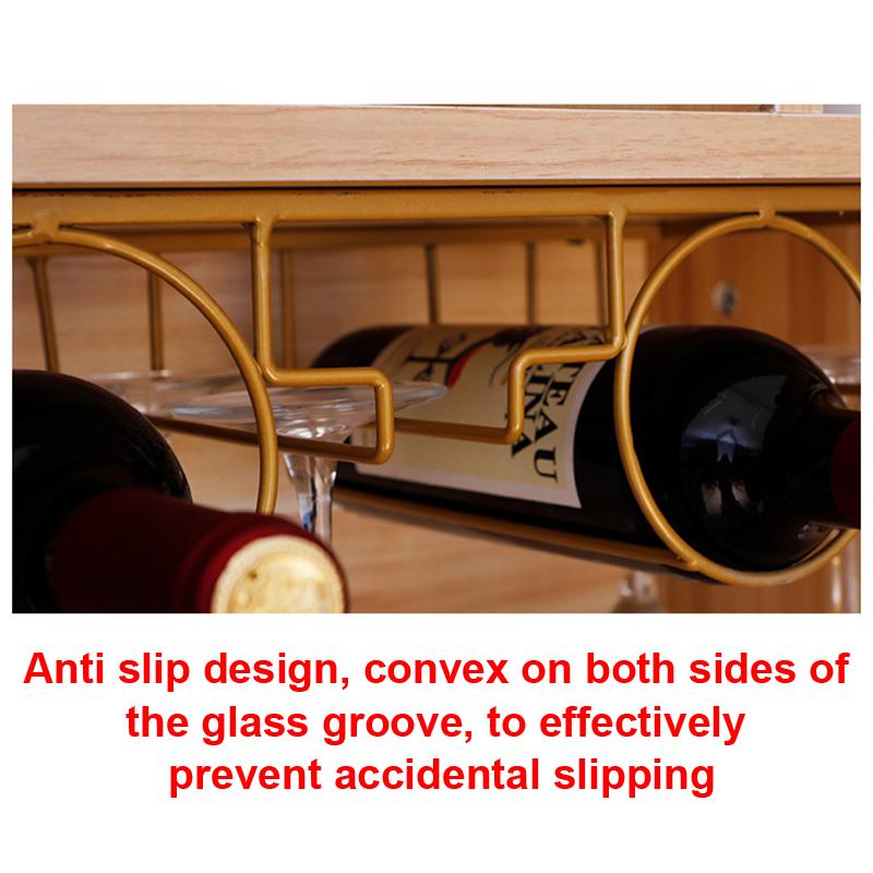 3//5/7 Fack Järn Vinställ Glasställ Bartender Hängställ för Stjälkglas Barverktyg Under Skåp Stjälkglasorganisatör Glas Pokal Järnställ