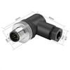 Waterproof 4 Pin 5pin 8pin M12 Power Aviation Connector Screw Threaded Panel Mount Male Plug Female Socket LED Lighting IP67