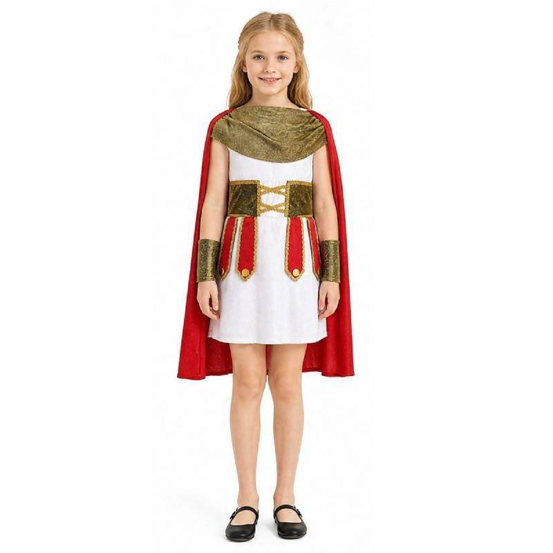 Tema Gioco Costume da Guerriero Romano Per Ragazze Festa Cosplay Performance