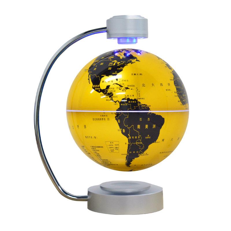 8-Inch Self-Rotating Magnetic Levitation Globe - New Model for Study, Office, or Home Decor
