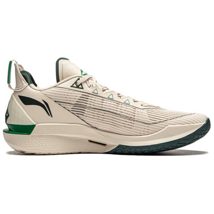 Li-Ning JB2 Black Eight Miracle Men Sneakers Crema Beige Verde ABAT081-18