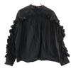 Made In Italy Long Sleeve Pullover Blouse 34 Black Women Used