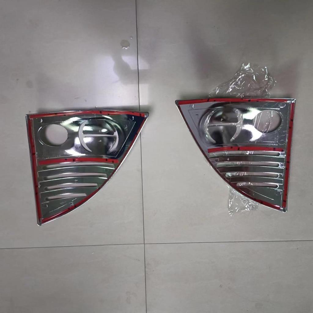 HINO500 Corner Light Eyebrow Frame with Turn Signal Sticker - Electroplated Car Accessory